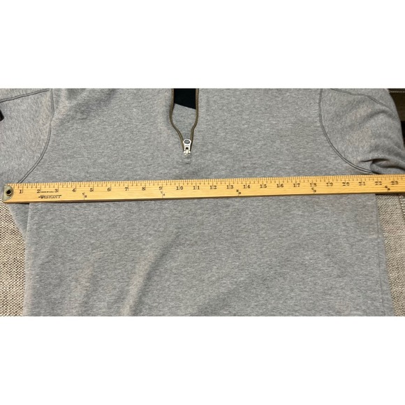 Robert Graham Casual Mens Gray Quarter Zip Pullover Sweatshirt XL Classic Fit - Picture 4 of 5